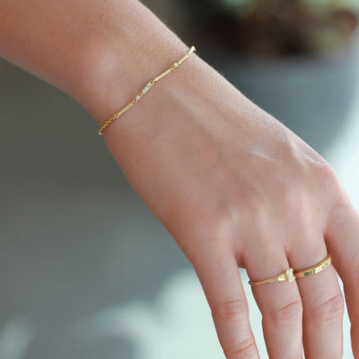 צמיד לילי יהלומים זהב צהוב 14K Bracelets 