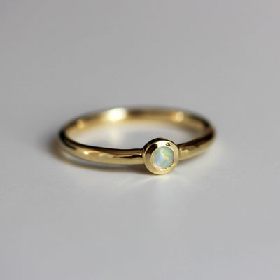 טבעת ריינבו קטנה זהב 14K Rings 14K צהוב