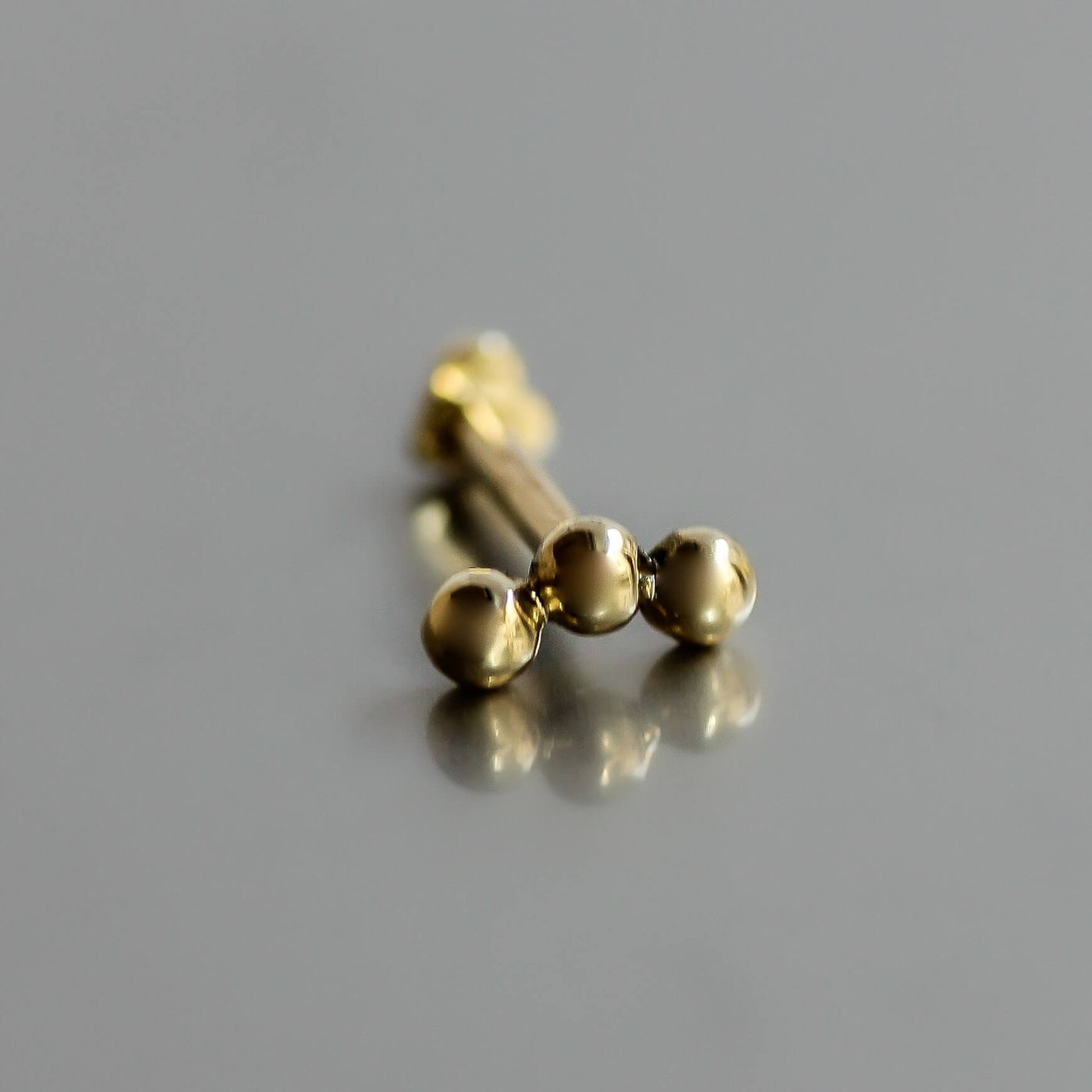 עגיל פירסינג ברנדון זהב 14K Earrings 