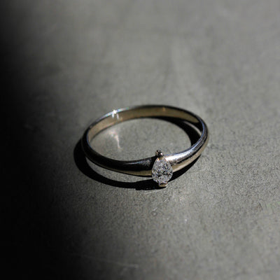 טבעת סהרה יהלום מעבדה זהב 14K Rings