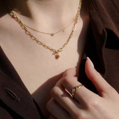 טבעת אייבי יהלום זהב 14K Rings