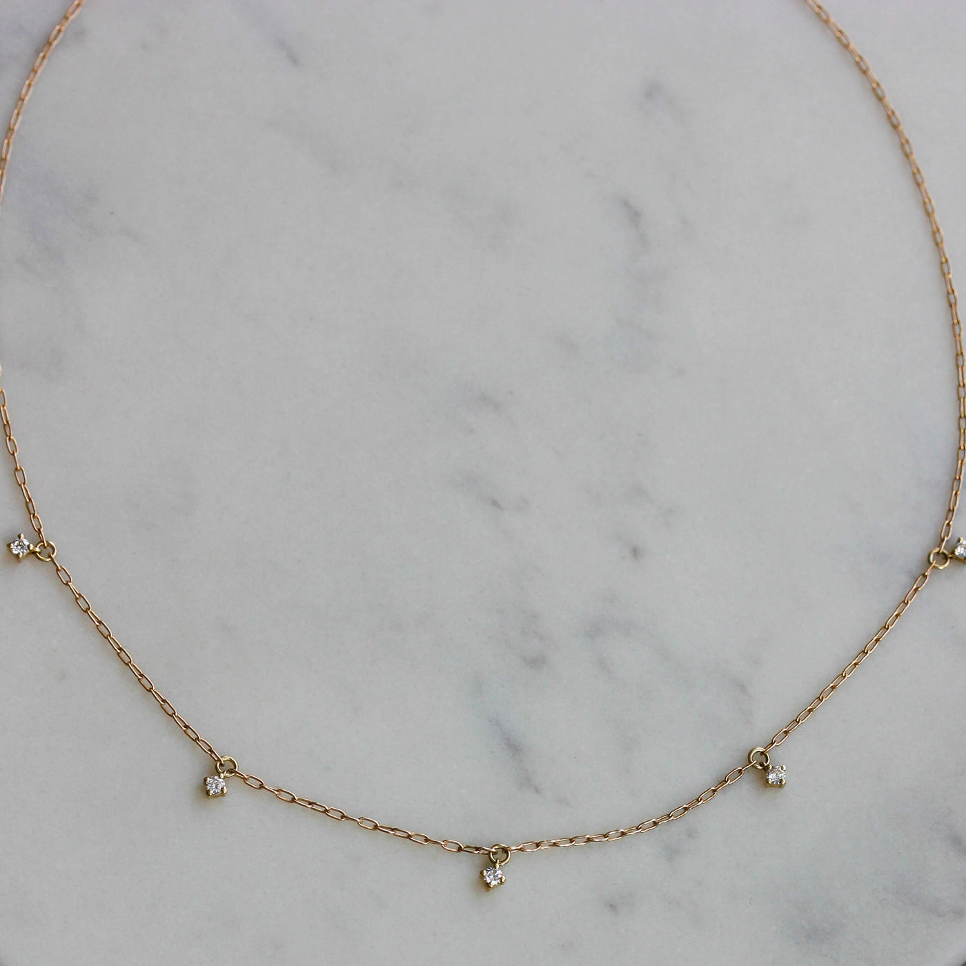 שרשרת נבאדה יהלומי מעבדה 14K Necklaces