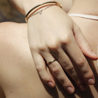 טבעת סטורן יהלומי מעבדה זהב 14K Rings