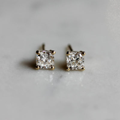עגילי פלורנס 0.55 יהלומים לבנים מעבדה זהב 14K Earrings