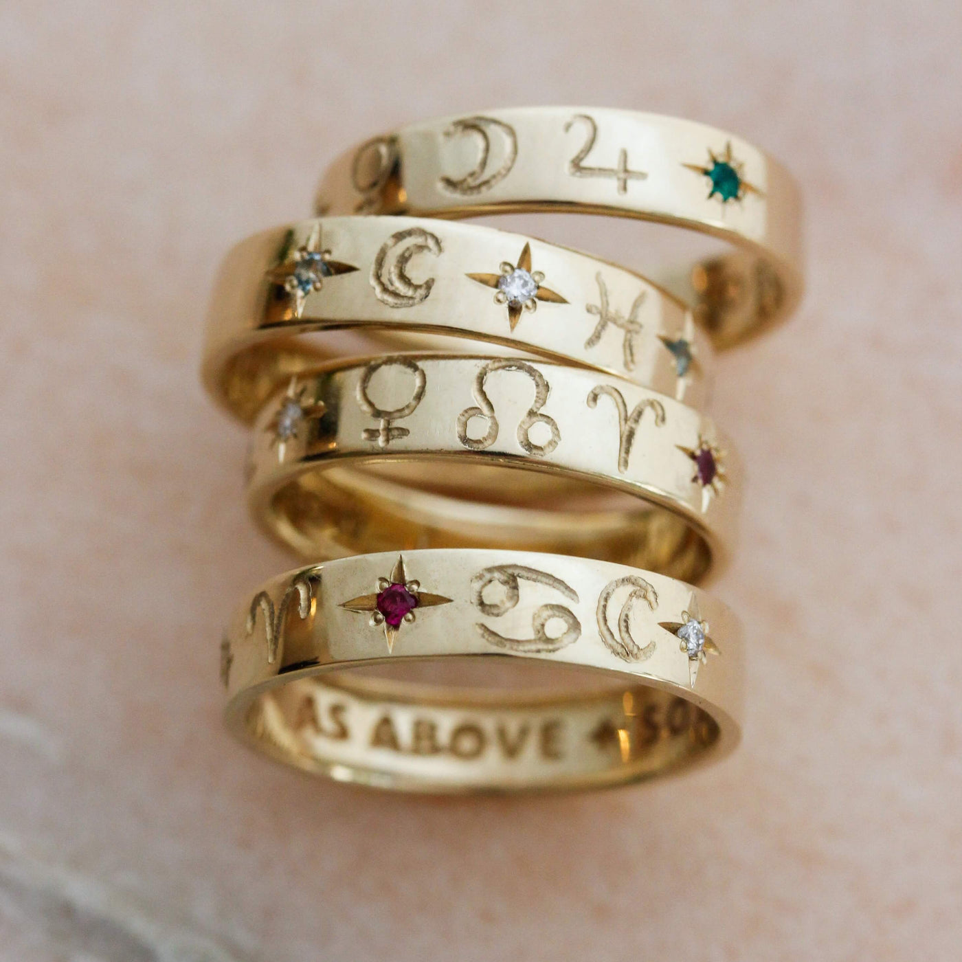 טבעת קוסמוס זהב 14K Rings