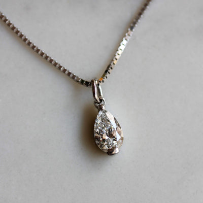שרשרת סהרה גדולה יהלום מעבדה 14K Necklaces
