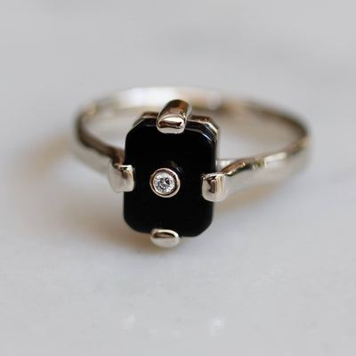 טבעת מידנייט זהב לבן 14K Rings 