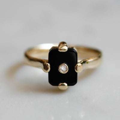 טבעת מידנייט זהב צהוב 14K Rings 