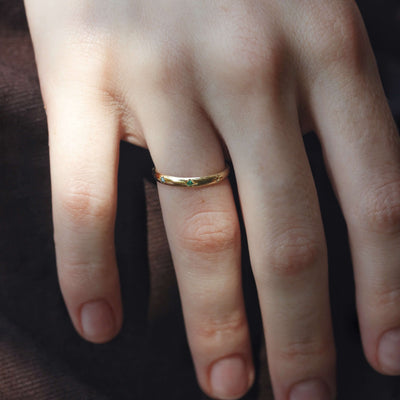 טבעת סטורן אבני חן זהב 14K Rings