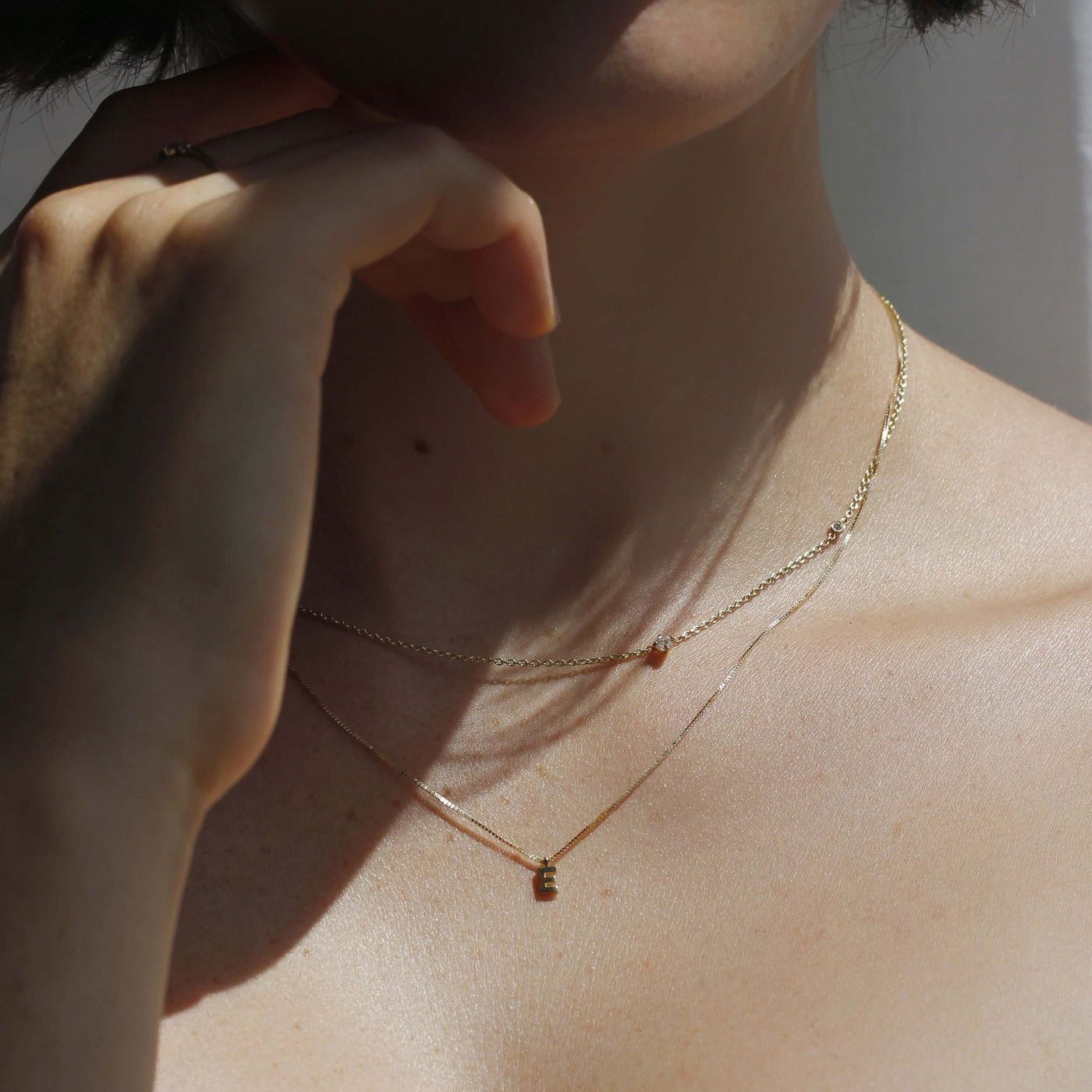 שרשרת אות זהב 14K Necklaces