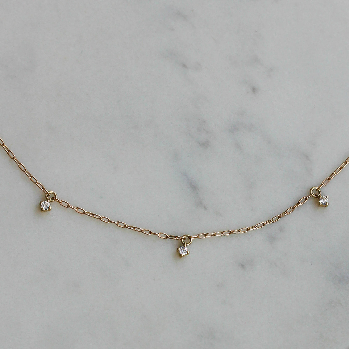 שרשרת נבאדה יהלומי מעבדה 14K Necklaces