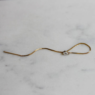 עגילי קלואי סהרה יהלום מעבדה זהב 14K Earrings