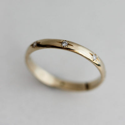 טבעת סטורן יהלומי מעבדה זהב 14K Rings