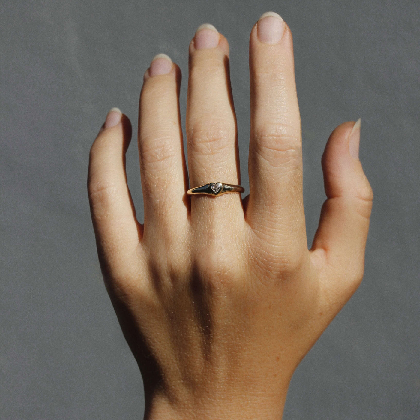 טבעת סלסט יהלום מעבדה זהב 14K Rings