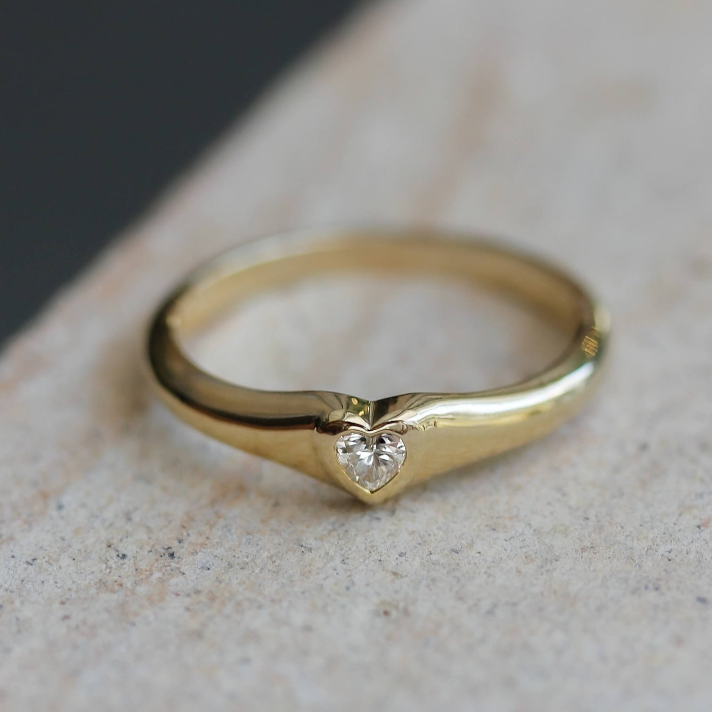 טבעת סלסט יהלום מעבדה זהב 14K Rings