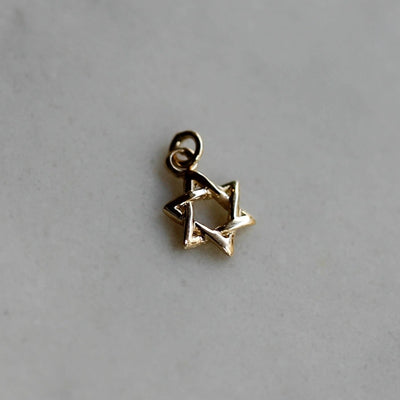 תליון מגן דוד טייני זהב 14K Bracelets