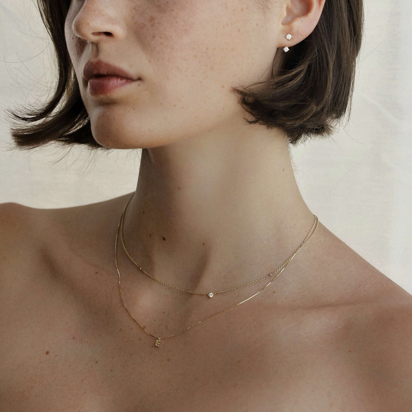 שרשרת אות זהב 14K Necklaces