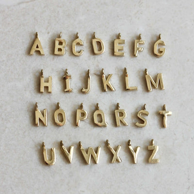 שרשרת אות זהב 14K Necklaces