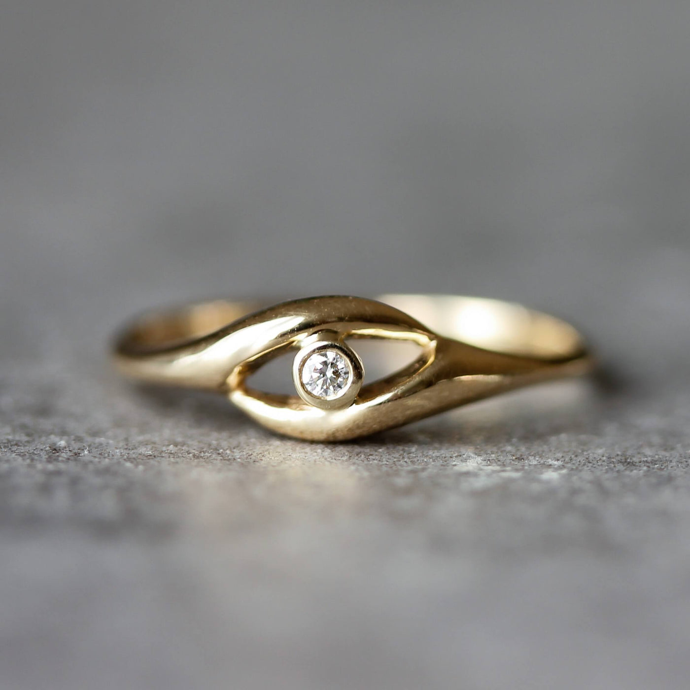 טבעת עין הרע יהלום זהב 14K Rings 