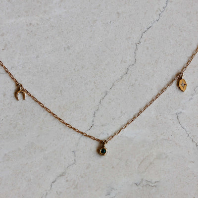 שרשרת פרסונה 3 תליונים זהב 14K Necklaces