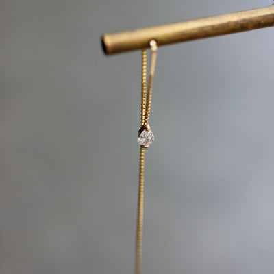עגילי קלואי סהרה יהלום מעבדה זהב 14K Earrings