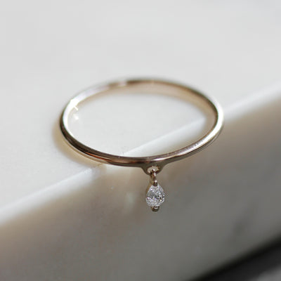 טבעת אואזיס יהלום מעבדה זהב 14K Rings