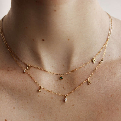 תליון ויק יהלום מעבדה זהב 14K Necklaces