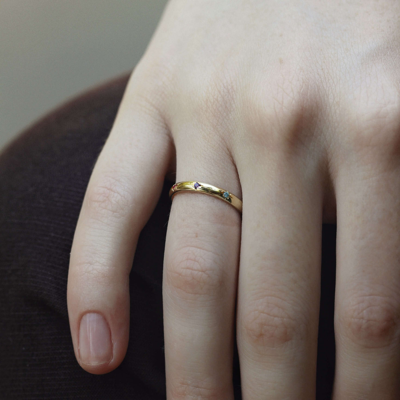 טבעת סטורן אבני חן זהב 14K Rings