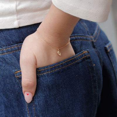 תליון לב BFF זהב 14K Bracelets