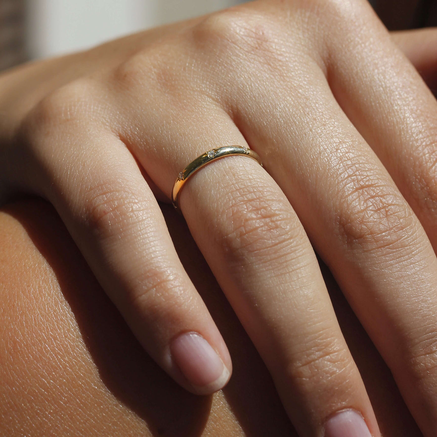 טבעת סטורן יהלומי מעבדה זהב 14K Rings
