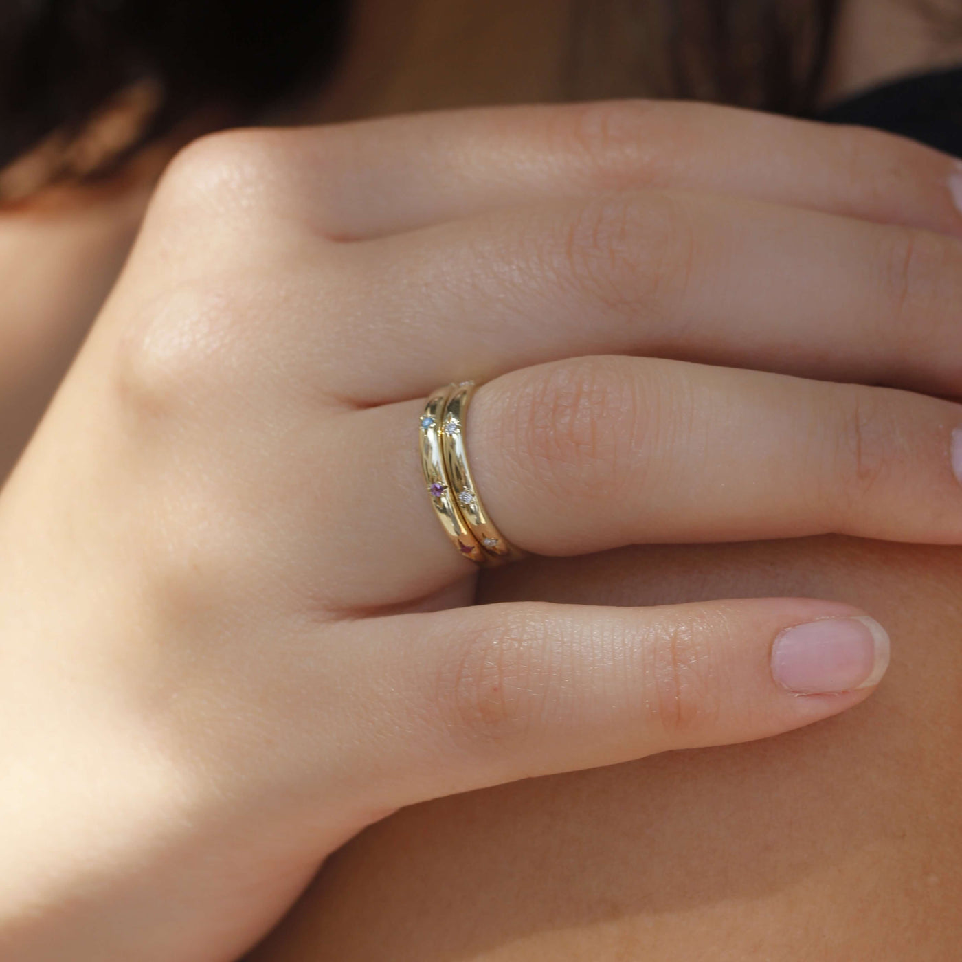 טבעת סטורן אבני חן זהב 14K Rings
