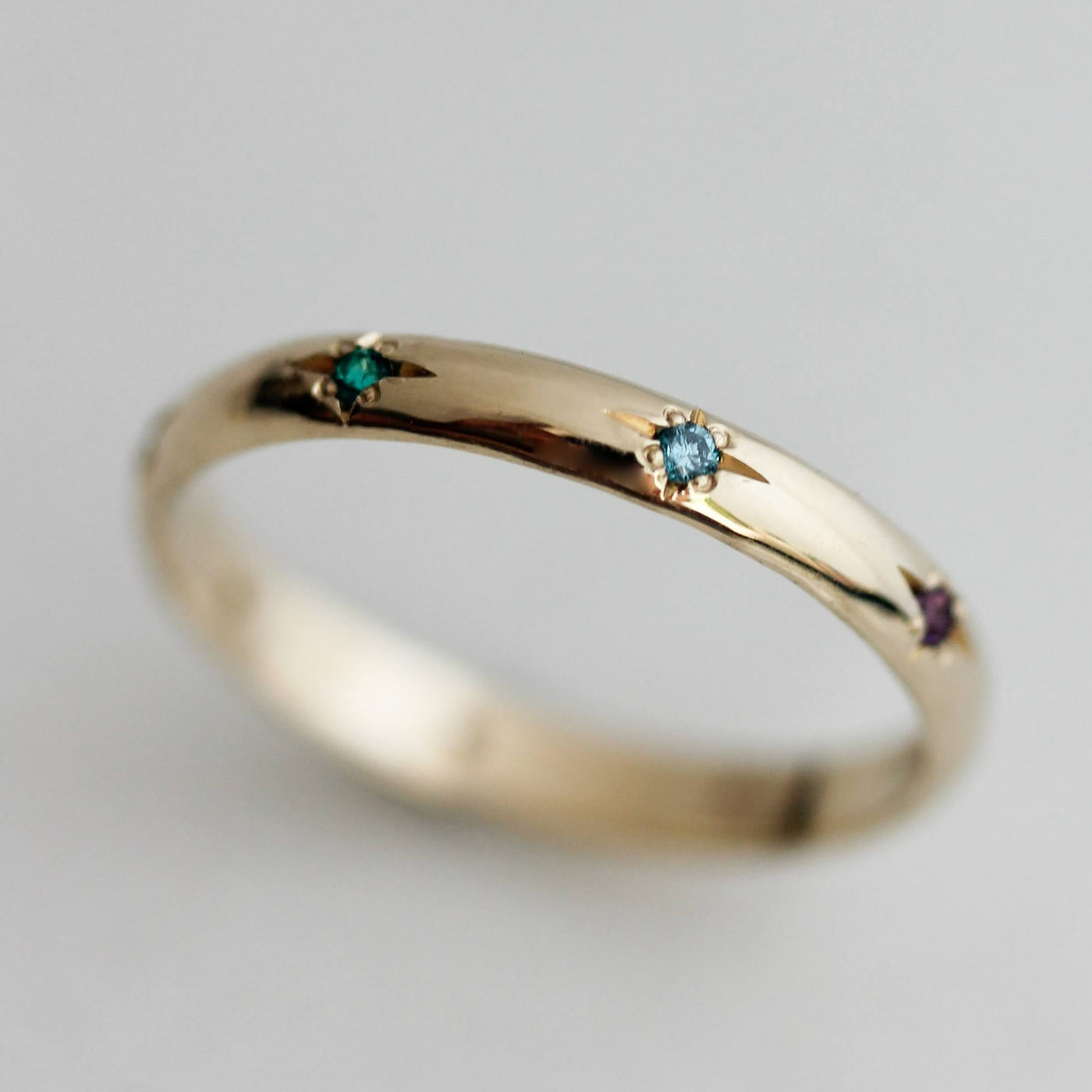 טבעת סטורן אבני חן זהב 14K Rings 14K צהוב