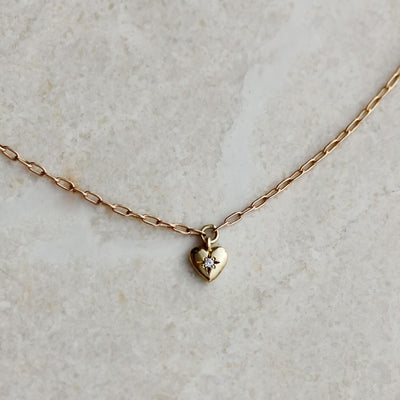 שרשרת לב תום זהב 14K Necklaces