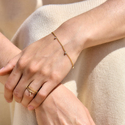 צמיד נבאדה יהלומי מעבדה 14K Bracelets