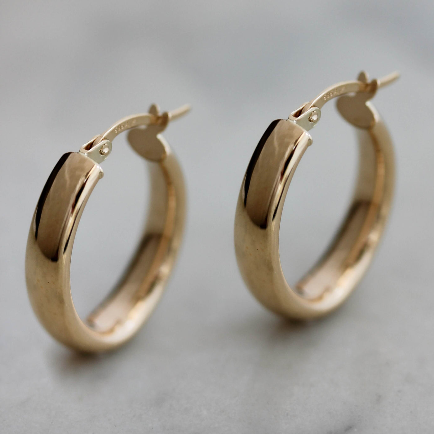 עגילי חישוק גלקסיה זהב 14K Earrings 