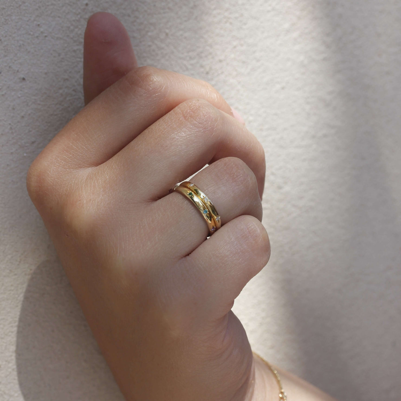 טבעת סטורן אבני חן זהב 14K Rings