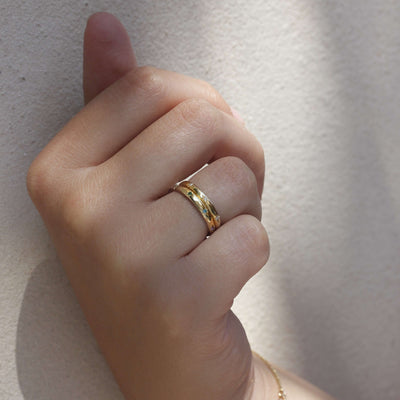 טבעת סטורן אבני חן זהב 14K Rings