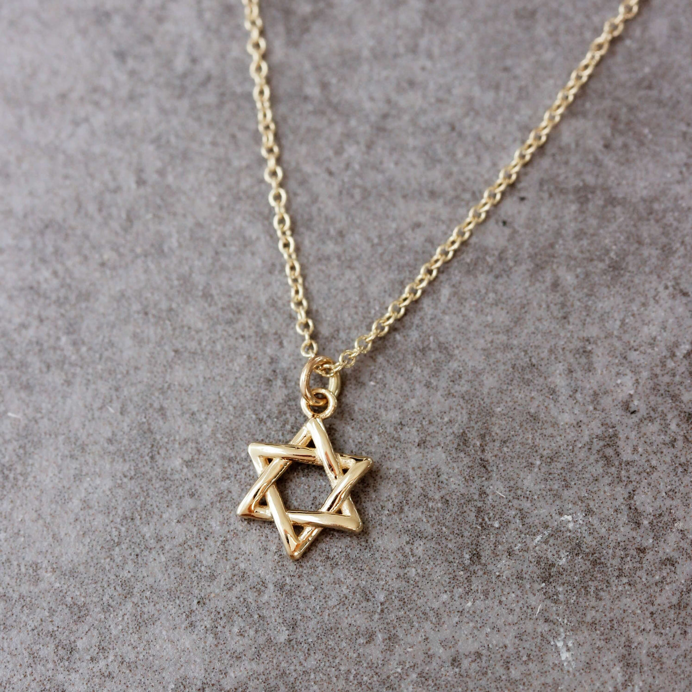 תליון מגן דוד לשרשרת זהב 14K Necklaces