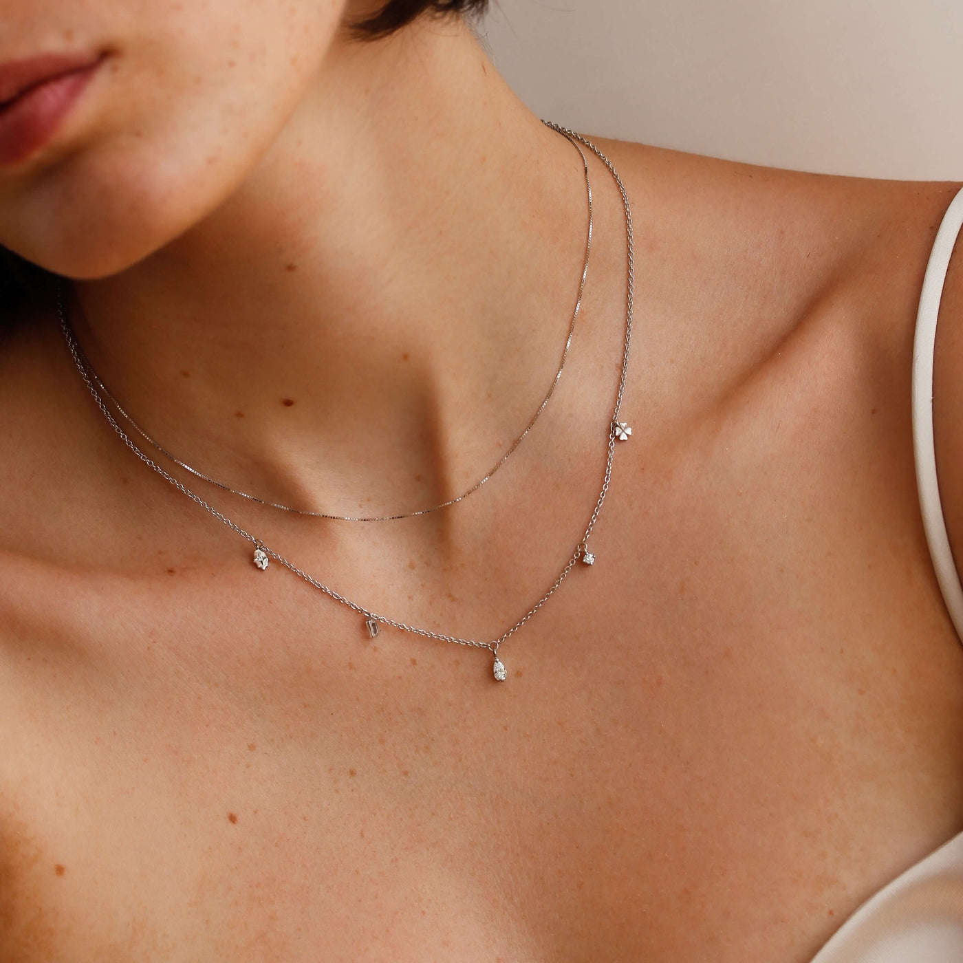 שרשרת פרסונה זהב לבן 14K Necklaces