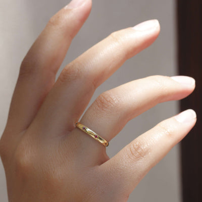 טבעת סטורן אבני חן זהב 14K Rings