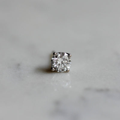 עגילי טיפאני 0.50 יהלומים לבנים מעבדה זהב 14K Earrings