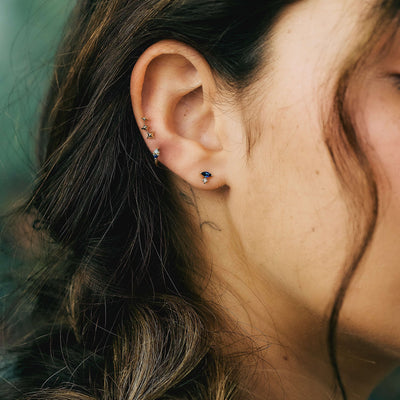 עגיל פירסינג מיי מטפס זהב 14K Earrings 