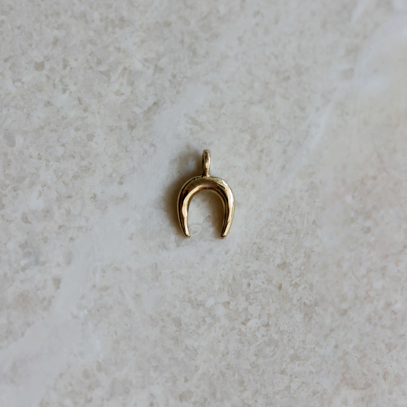 תליון פרסה אקסטרה טייני זהב 14K Necklaces
