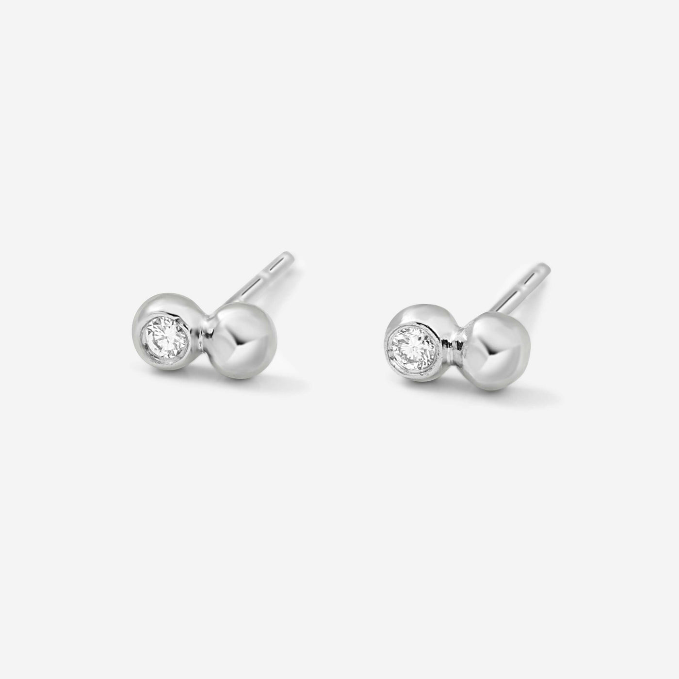 עגילי ברנדה יהלום לבן זהב 14K Earrings 14K לבן