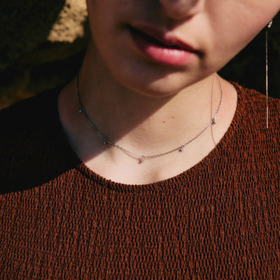 שרשרת נבאדה יהלומי מעבדה 14K Necklaces