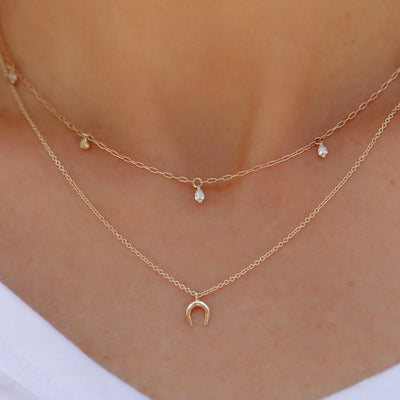 שרשרת פרסה טייני זהב 14K Necklaces