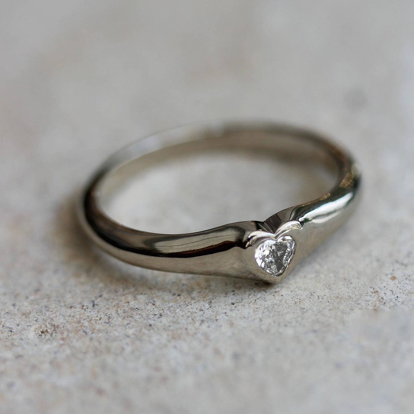 טבעת סלסט יהלום מעבדה זהב 14K Rings