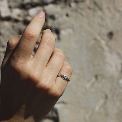 טבעת סלסט יהלום מעבדה כסף 925 Rings