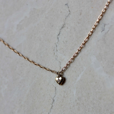 שרשרת לב תום זהב 14K Necklaces