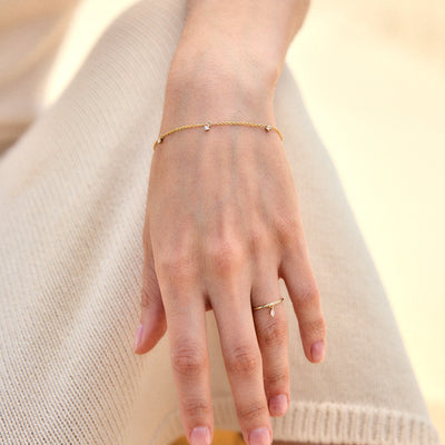 צמיד נבאדה יהלומי מעבדה 14K Bracelets